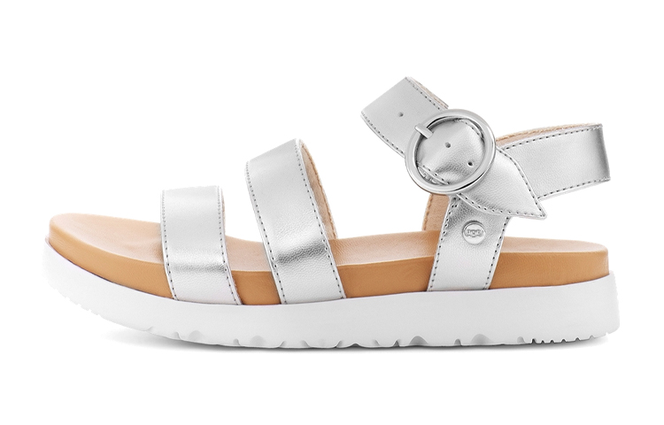 (Preschool) UGG Leedah Sandal 'Silver Metallic' 1117238K-SLVM