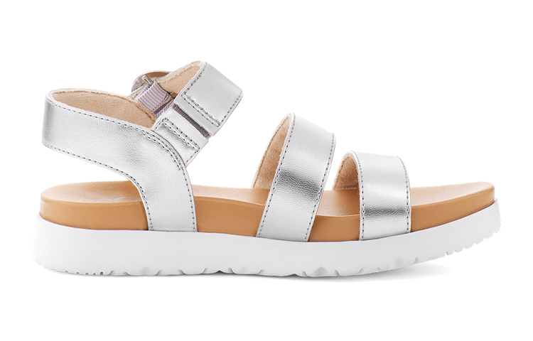 Order (PS) UGG Leedah Sandal ''Zilver Metallic'' 1117238K-SLVM