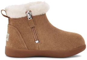 Order 幼童 UGG Mallya 舒適耐磨加絨拉鍊雪地鞋 栗色