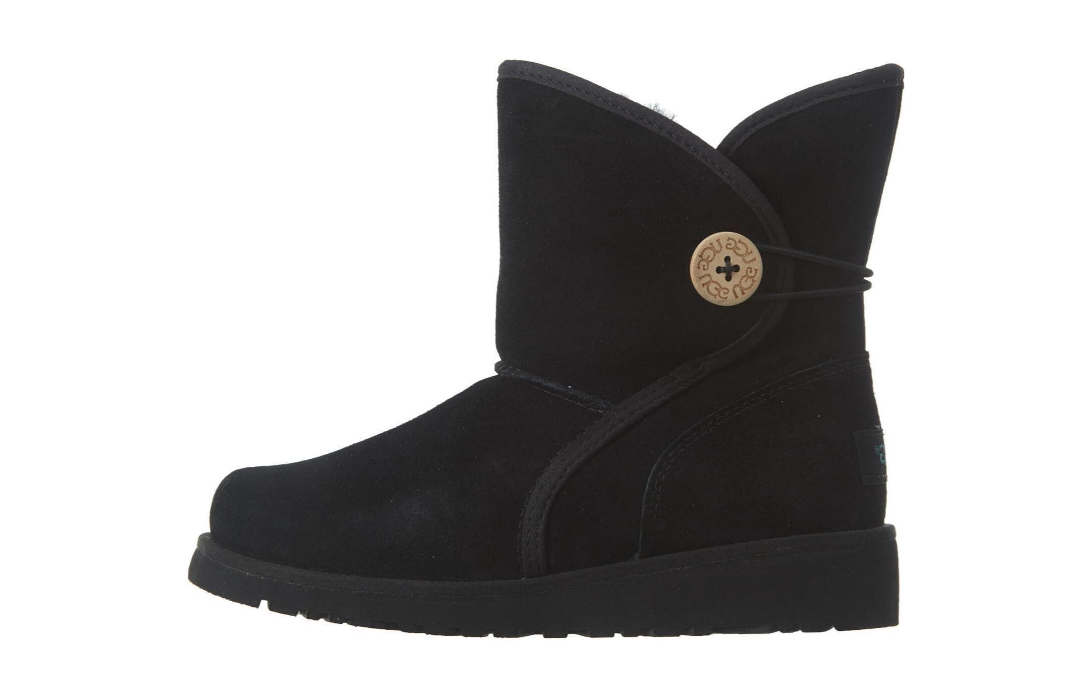 (Preschool) UGG Mid-Calf Boots 'Black Comfort Warm' 1016806K-BLK