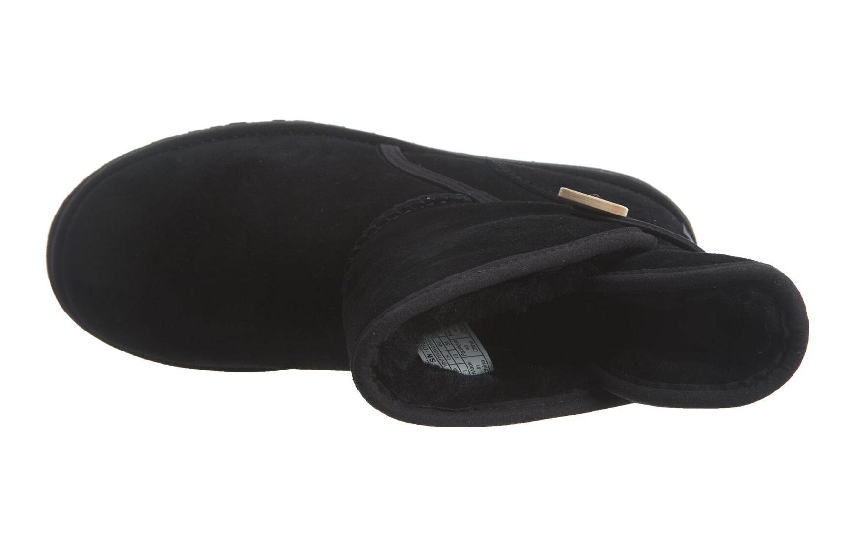Purchase (Preschool) UGG Mid-Calf Boots 'Black Comfort Warm' 1016806K-BLK