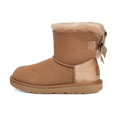 (PS) UGG Mini Bailey Bow Glitz 'Brown'