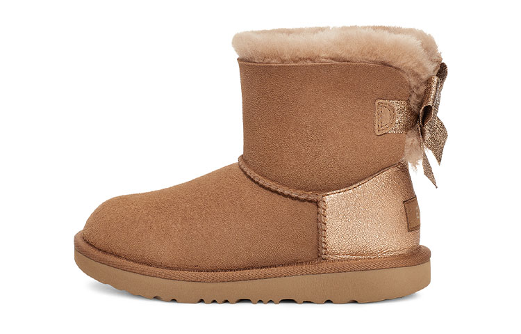 (Preschool) UGG Mini Bailey Bow Glitz 'Brown' 1123617K-CHE