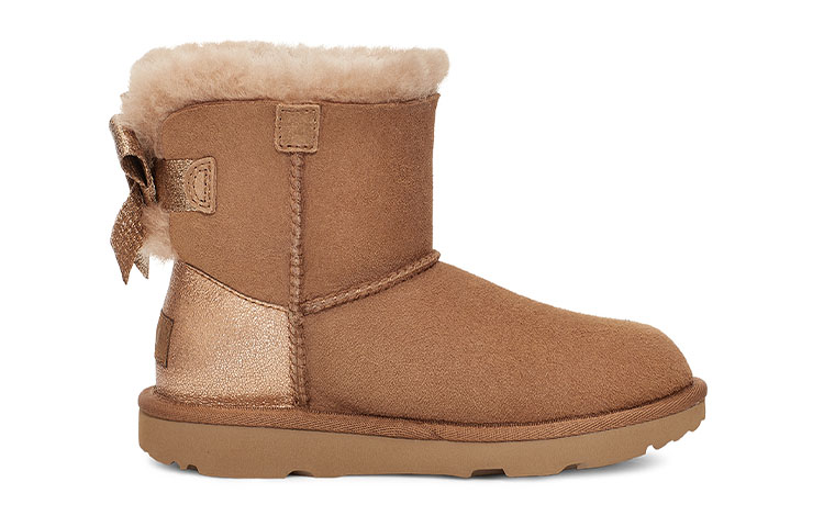 Order (PS) UGG Mini Bailey Bow Glitz 'Coklat' 1123617K-CHE