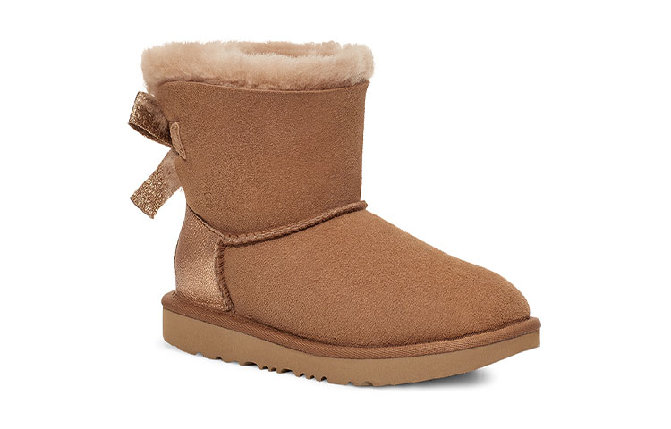 Lookbook (PS) UGG Mini Bailey Bow Glitz 'Coklat' 1123617K-CHE