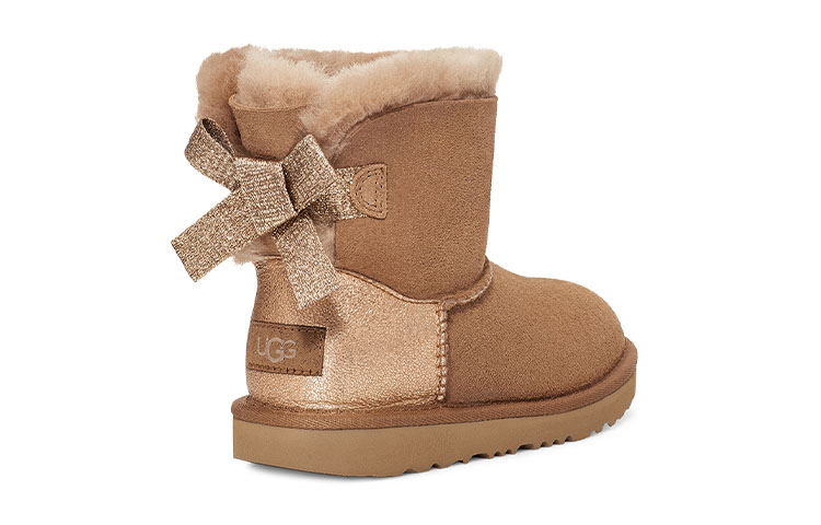 Shop (PS) UGG Mini Bailey Bow Glitz 'Coklat' 1123617K-CHE