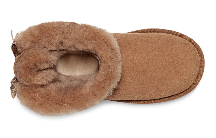 Purchase (PS) UGG Mini Bailey Bow Glitz 'Coklat' 1123617K-CHE