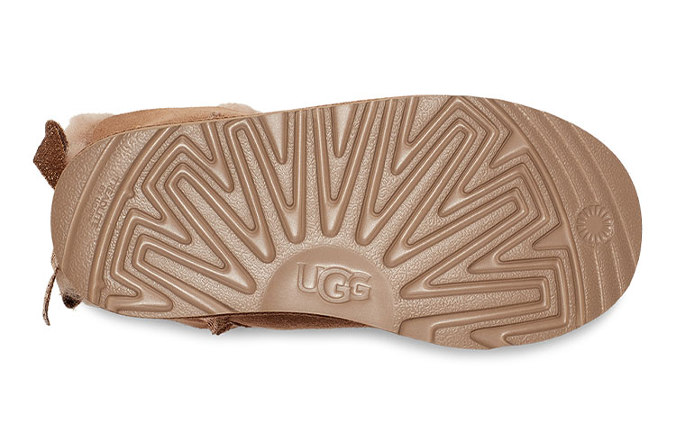 Details for (PS) UGG Mini Bailey Bow Glitz 'Coklat' 1123617K-CHE