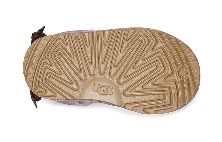 Details for (PS) UGG Mini Bailey Bow Glitz ''Marron Beige'' 1123617T-CHE