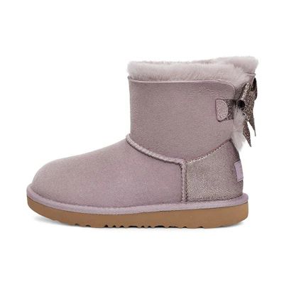 (PS) UGG Mini Bailey Bow Glitz 'Pink Purple'