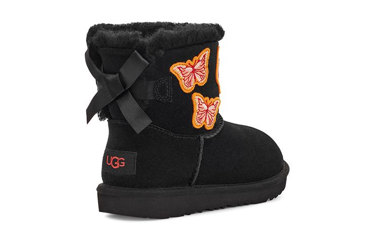 Purchase (PS) UGG 迷你蝴蝶结II 蝴蝶黑色短靴 1122351K-BLK