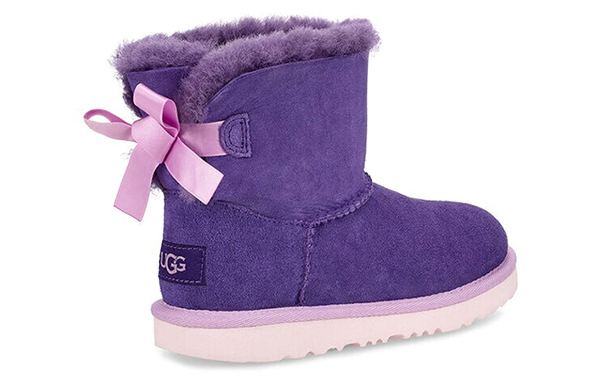 Shop (PS) UGG Mini Bailey Bow II Fleece Lined Big Boys Ungu 1017397K-VBLM