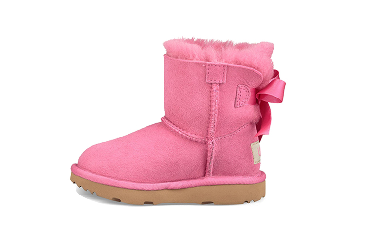 (Preschool) UGG Mini Bailey Bow II Fleece Lined Pink 1017397T-PAZ