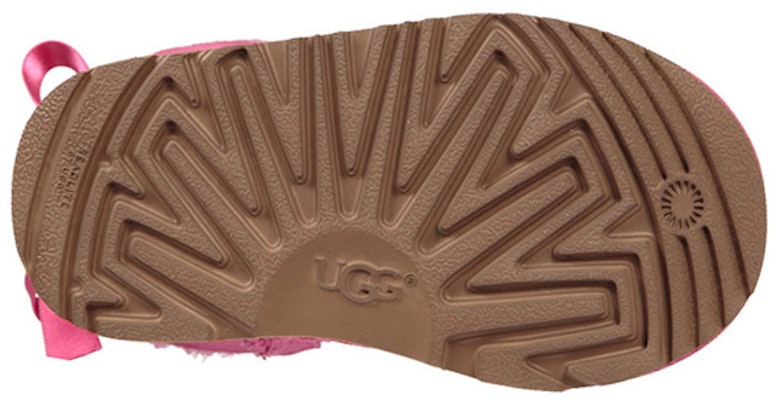 (Preschool) UGG Mini Bailey Bow II Fleece Lined Pink 1017397T-PAZ Details for (Preschool) UGG Mini Bailey Bow II Fleece Lined Pink 1017397T-PAZ