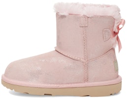 (Preschool) UGG Mini Bailey Bow II Shimmer Fleece Lined Pink 1116173T-PCD (Preschool) UGG Mini Bailey Bow II Shimmer Fleece Lined Pink 1116173T-PCD