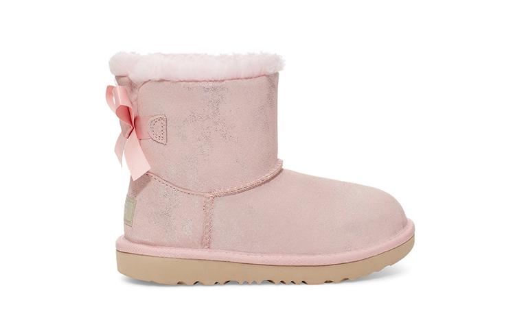 Order (PS) UGG迷你贝莉蝴蝶结II闪光粉色羊毛靴 1116173T-PCD