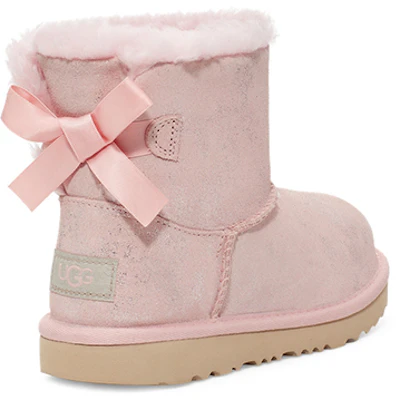 (PS) UGG迷你贝莉蝴蝶结II闪光粉色羊毛靴 1116173T-PCD Shop (PS) UGG迷你贝莉蝴蝶结II闪光粉色羊毛靴 1116173T-PCD