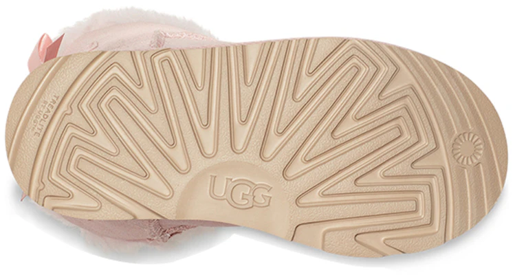 (PS) UGG迷你贝莉蝴蝶结II闪光粉色羊毛靴 1116173T-PCD Details for (PS) UGG迷你贝莉蝴蝶结II闪光粉色羊毛靴 1116173T-PCD