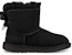 (PS) UGG Mini Bailey Bow II Boots Hitam Lelaki Dewasa Muda 1017397K-BLK