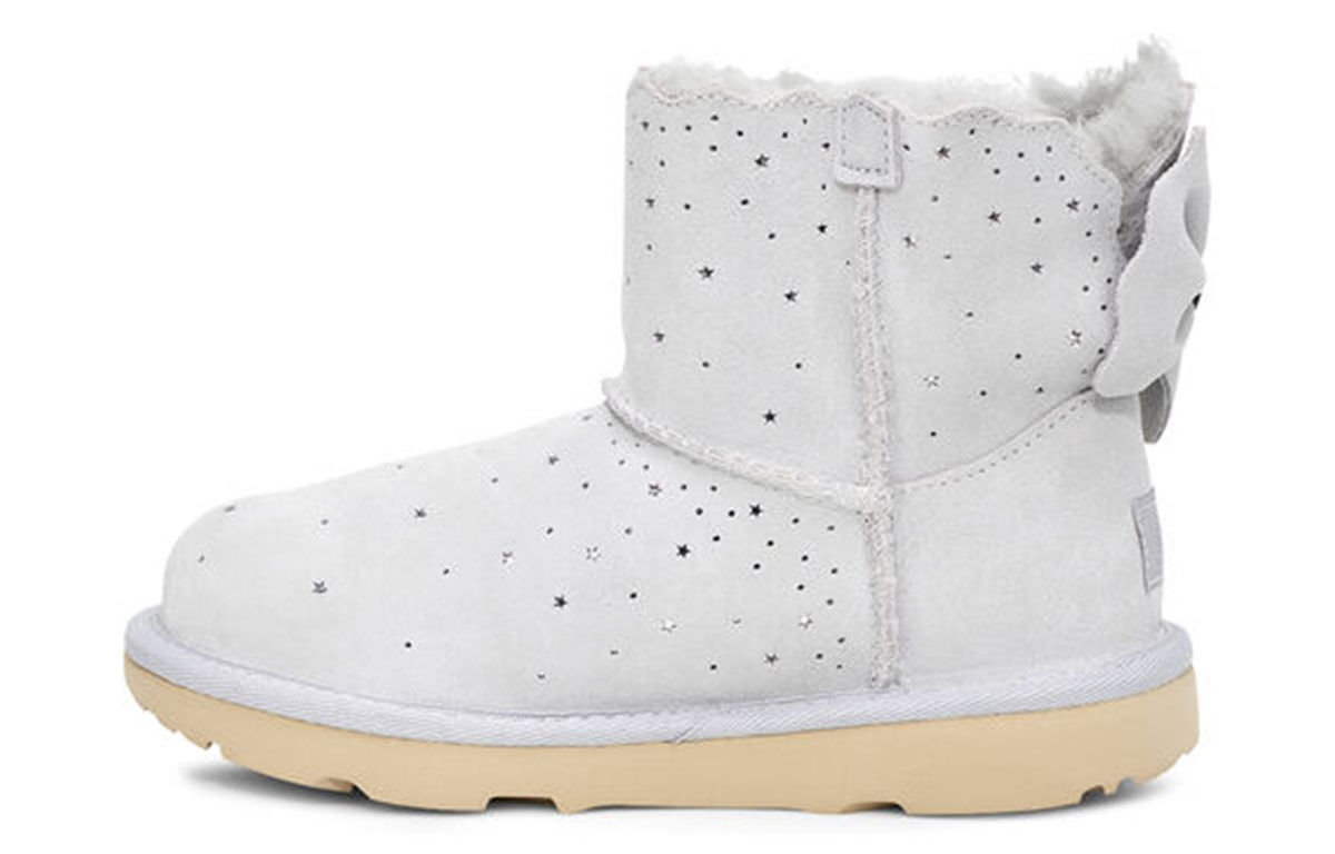 (Preschool) UGG Mini Bailey Bow II Starry Lite 'Grey White' 1107150K-GRV