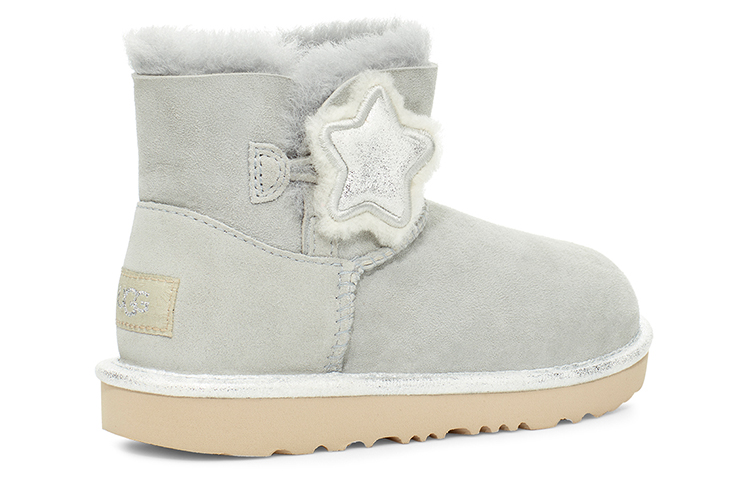 Shop (Preschool) UGG Mini Bailey Button II Star (Big ) Grey/Purple 1107969K-GVT
