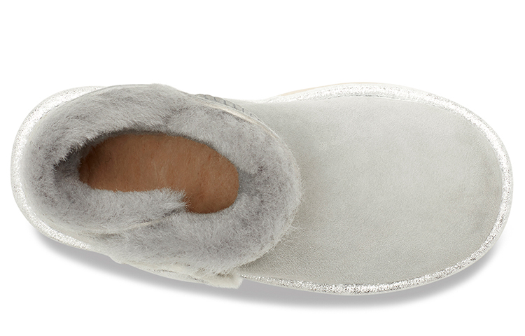 Purchase (Preschool) UGG Mini Bailey Button II Star (Big ) Grey/Purple 1107969K-GVT