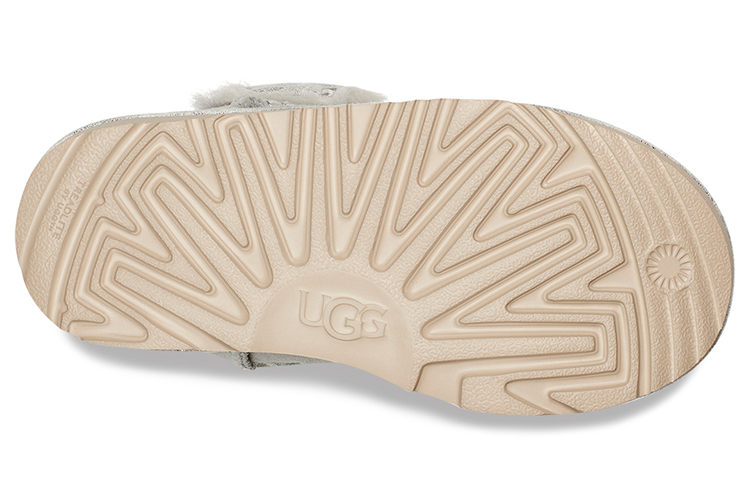 Details for (Preschool) UGG Mini Bailey Button II Star (Big ) Grey/Purple 1107969K-GVT