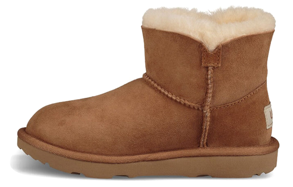 (Preschool) UGG Mini Bailey Button Poppy 'Chestnut Brown' 1092387K-CHE