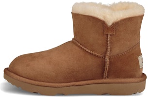 (Preschool) UGG Mini Bailey Button Poppy 'Chestnut Brown' 1092387K-CHE (Preschool) UGG Mini Bailey Button Poppy 'Chestnut Brown' 1092387K-CHE