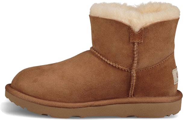 (Preschool) UGG Mini Bailey Button Poppy 'Chestnut Brown' 1092387K-CHE Buy (Preschool) UGG Mini Bailey Button Poppy 'Chestnut Brown' 1092387K-CHE