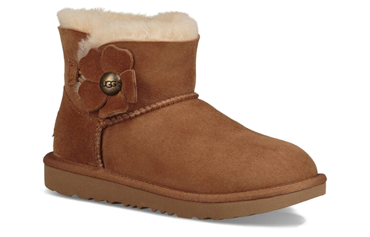Lookbook (PS) UGG Mini Bailey Button Poppy 'Coklat Berangan' 1092387K-CHE