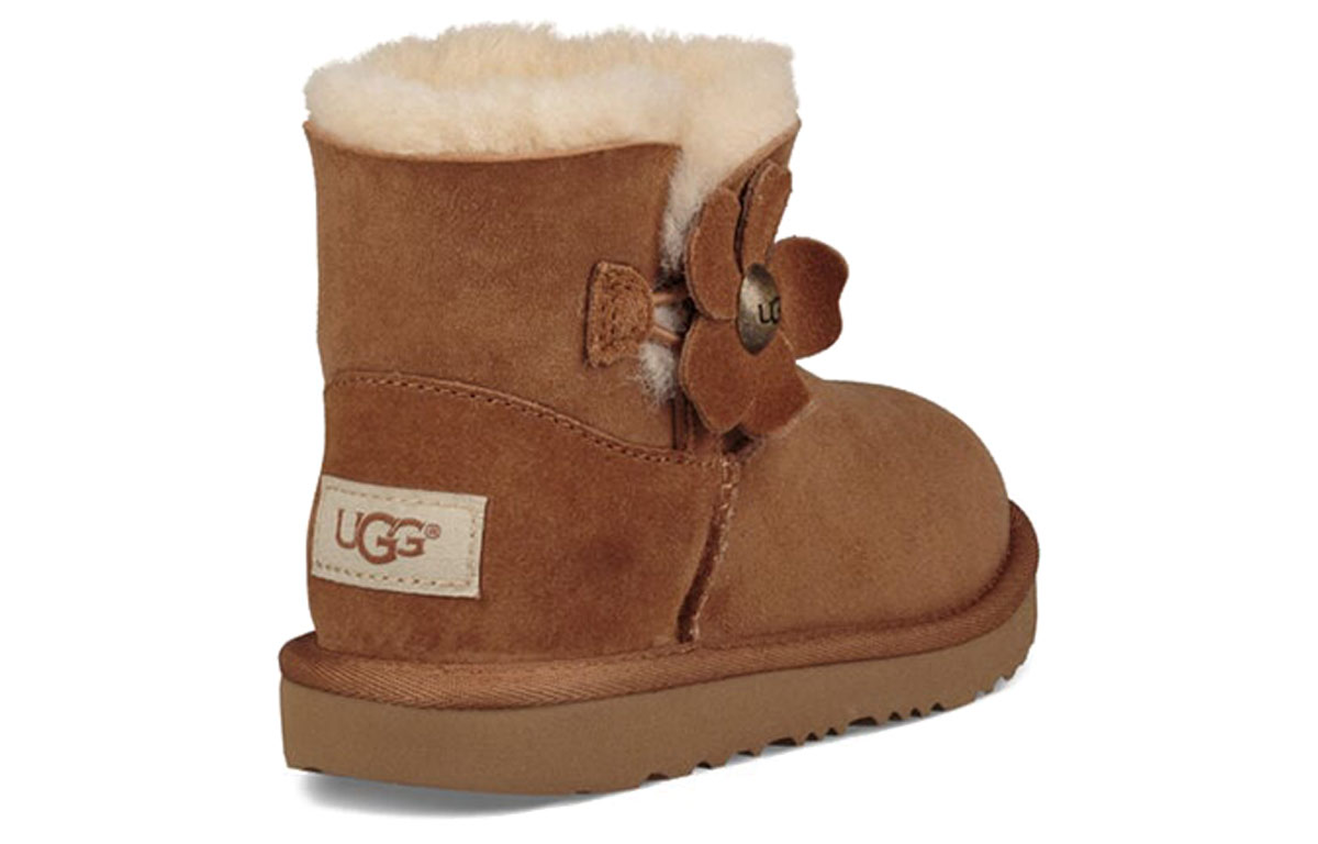 Shop (PS) UGG Mini Bailey Button Poppy 'Coklat Berangan' 1092387K-CHE