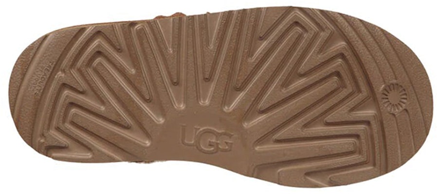 (Preschool) UGG Mini Bailey Button Poppy 'Chestnut Brown' 1092387K-CHE Details for (Preschool) UGG Mini Bailey Button Poppy 'Chestnut Brown' 1092387K-CHE