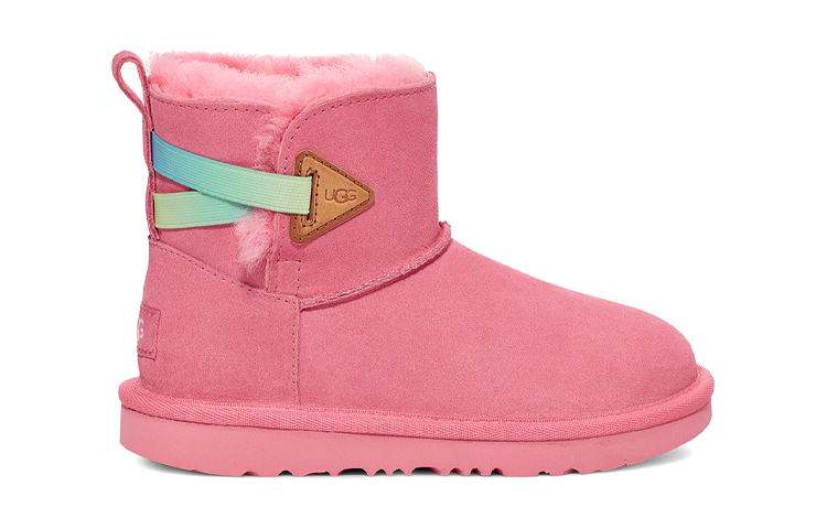 Order 大童 UGG Bailey Flex 戶外舒適 短中筒 雪地靴 玫瑰粉色