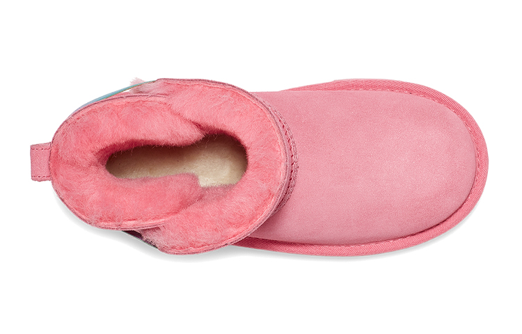 Shop 大童 UGG Bailey Flex 戶外舒適 短中筒 雪地靴 玫瑰粉色