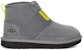 (PS) UGG Neumel II Graphic Fleece Lined Kanak-Kanak Lelaki Kelabu. 1110703K-MTL