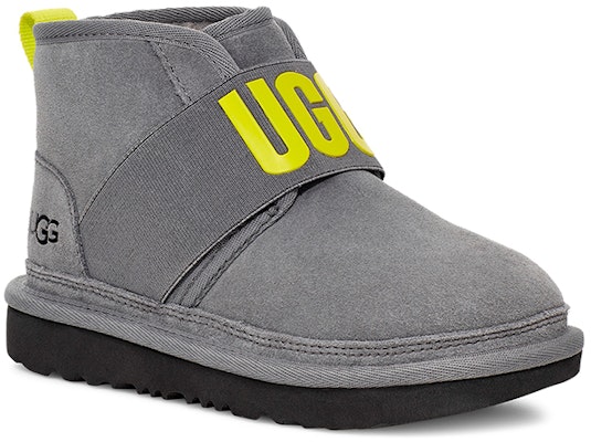 大童 UGG Neumel 雙層牛皮 加絨舒適保暖 高筒 雪地靴 灰色 Lookbook 大童 UGG Neumel 雙層牛皮 加絨舒適保暖 高筒 雪地靴 灰色