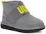 (PS) UGG Neumel II Graphic Fleece Lined Kanak-Kanak Lelaki Kelabu. 1110703K-MTL