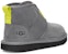 (PS) UGG Neumel II Graphic Fleece Lined Kanak-Kanak Lelaki Kelabu. 1110703K-MTL