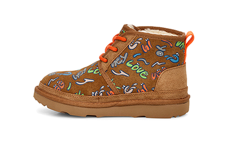 (Preschool) UGG Neumel ll Graffiti Brown 1106434T-CHE