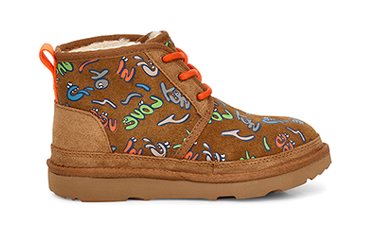 Order (PS) UGG Neumel II 涂鸦棕色靴子 1106434T-CHE
