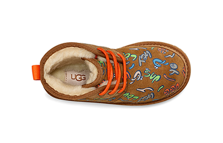 Lookbook (PS) UGG Neumel II 涂鸦棕色靴子 1106434T-CHE
