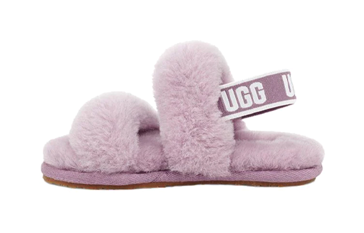 (Preschool) UGG Oh Yeah 'Lavender Fluffy Open-Toe' 1116636T-SHAD