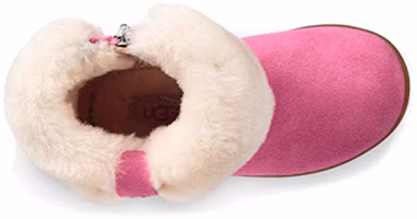 Lookbook 幼兒 UGG Pamona 拉鍊雪地靴 雲粉色