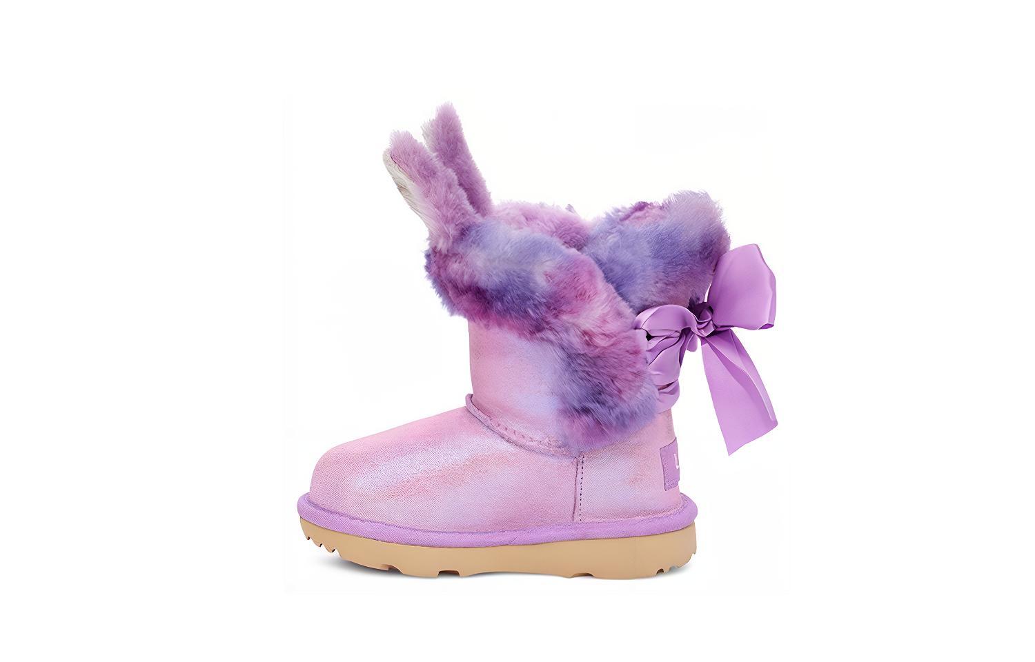 (Preschool) UGG Paz Bootie Snow Boots Pink Purple 1103503-OBLS