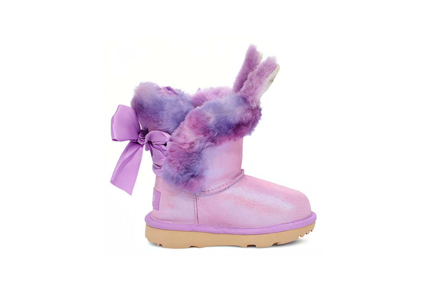 Order (Preschool) UGG Paz Bootie Snow Boots Pink Purple 1103503-OBLS
