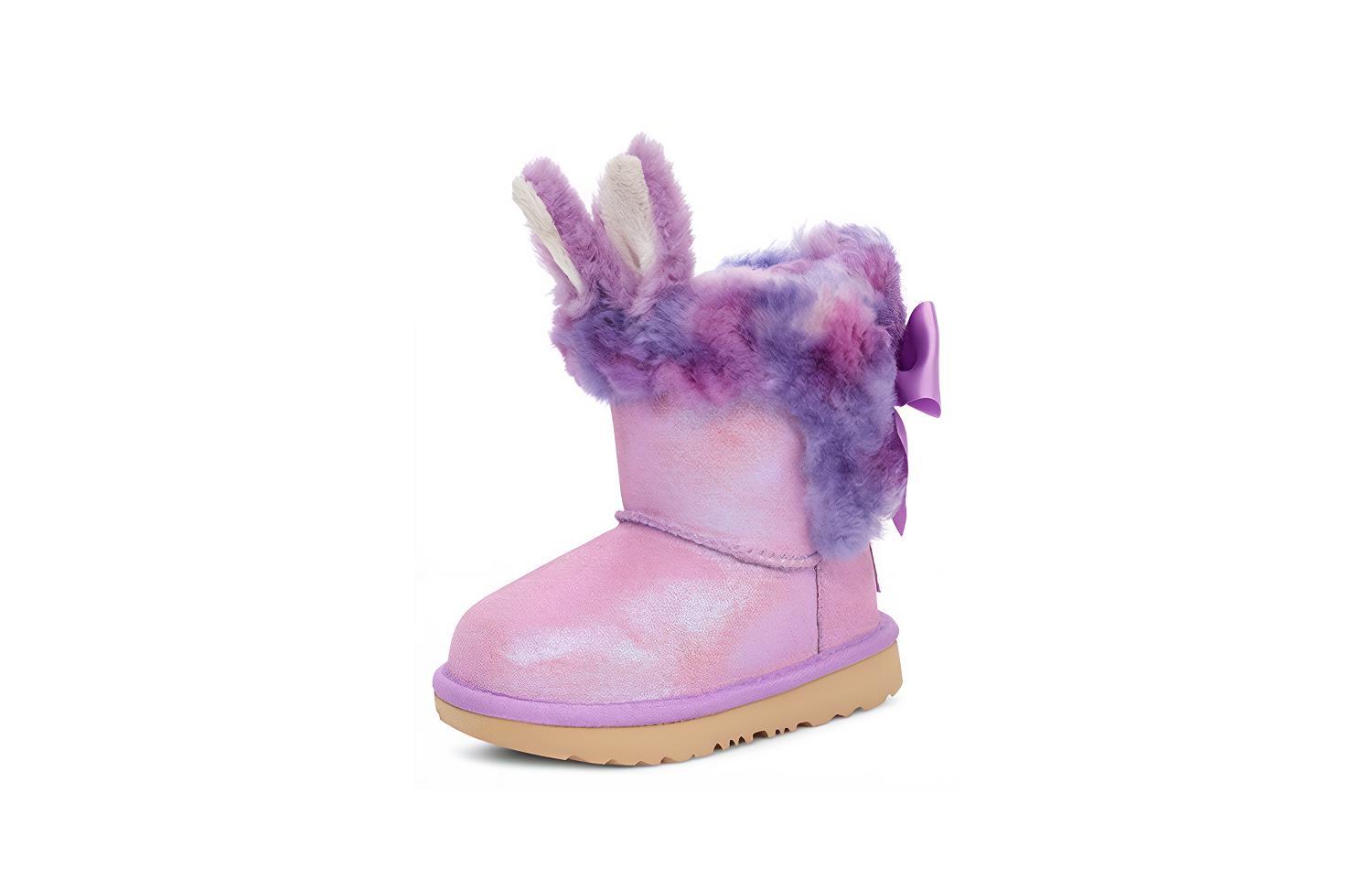 Lookbook (Preschool) UGG Paz Bootie Snow Boots Pink Purple 1103503-OBLS