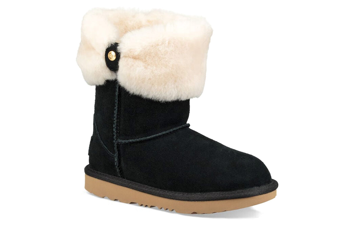 Lookbook (Preschool) UGG Ramona Short II 'Black British Warm' 1095178K-BLK