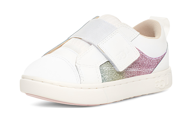 Order (PS) UGG Rennon Low ''Wit Regenboog Pailletten'' 1124873T-WRGT