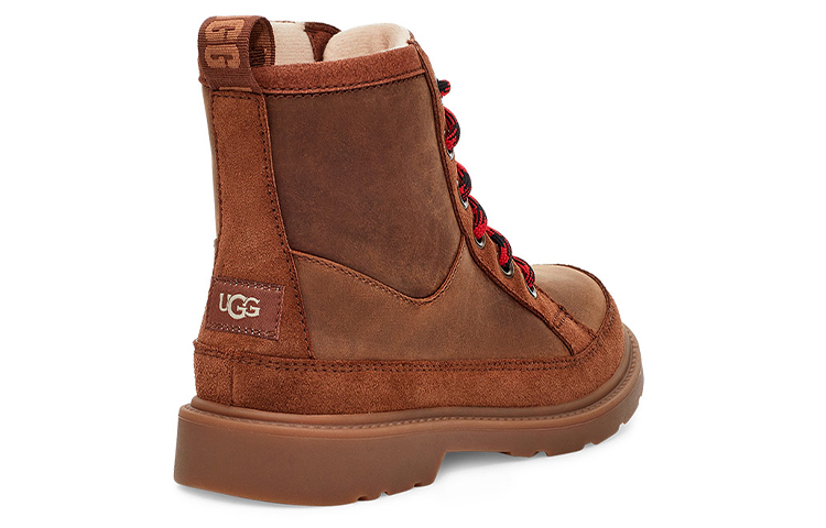 Lookbook (Preschool) UGG Robley Fleece Lined Big Boys Brown 1112458K-WAL